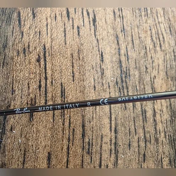 Ray-Ban Polorized Aviator Sunglasses With Blue Tint RB 3025 Authentic - Picture 6 of 15